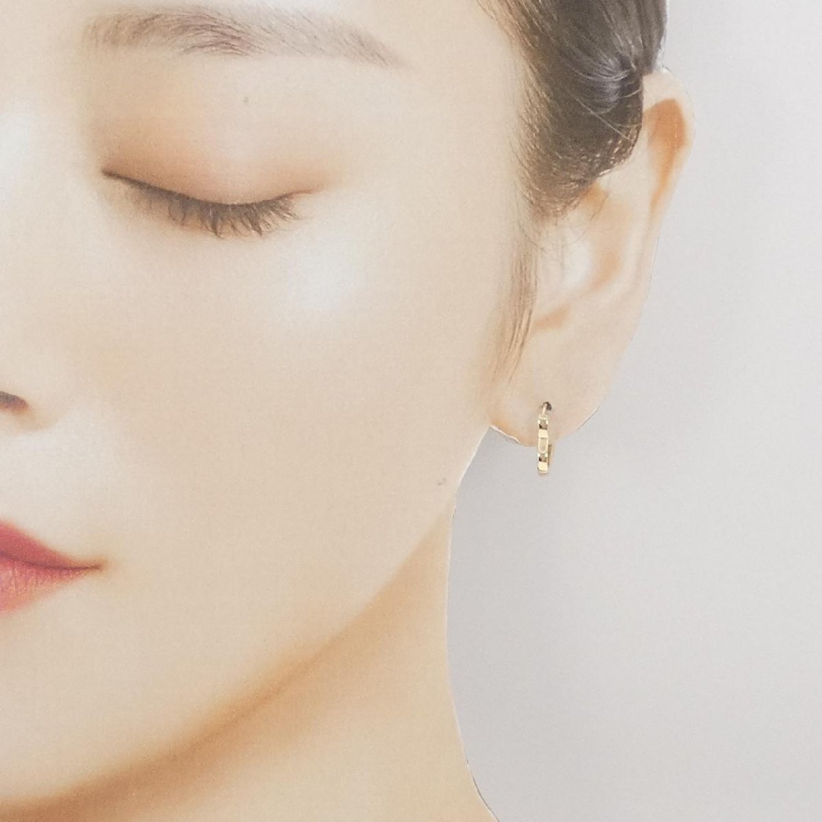 スタージュエリー ハートフープ ピアス 片耳_画像4