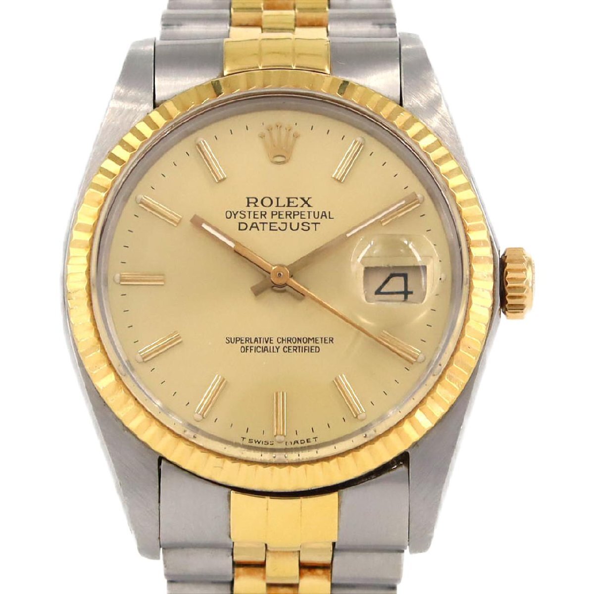 ロレックス デイトジャスト 16013 SSxYG 自動巻 8番台_画像1