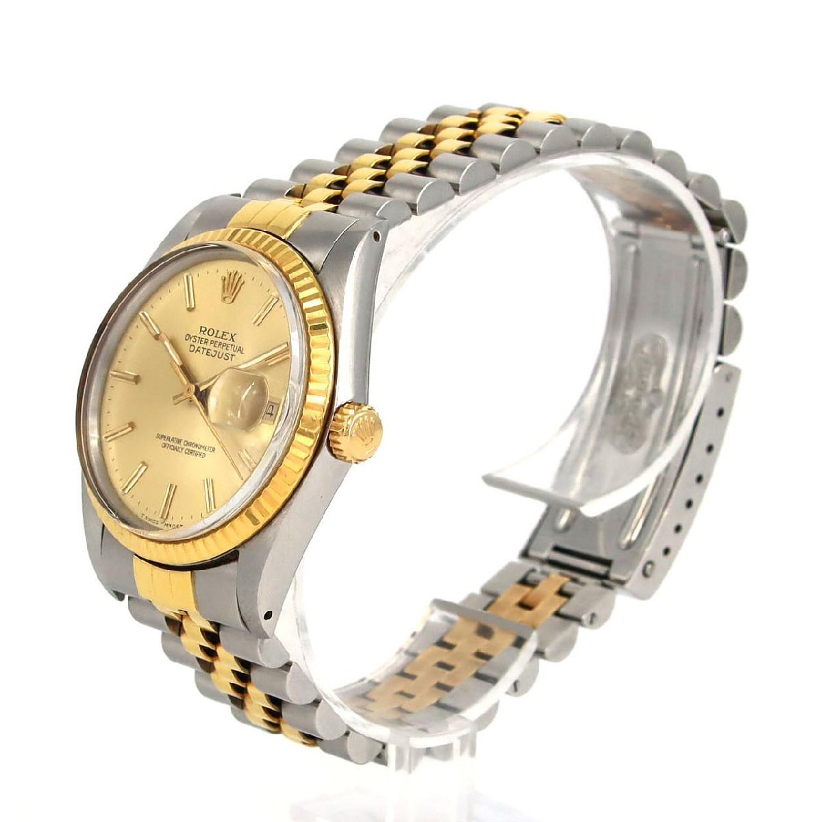 ロレックス デイトジャスト 16013 SSxYG 自動巻 8番台_画像2
