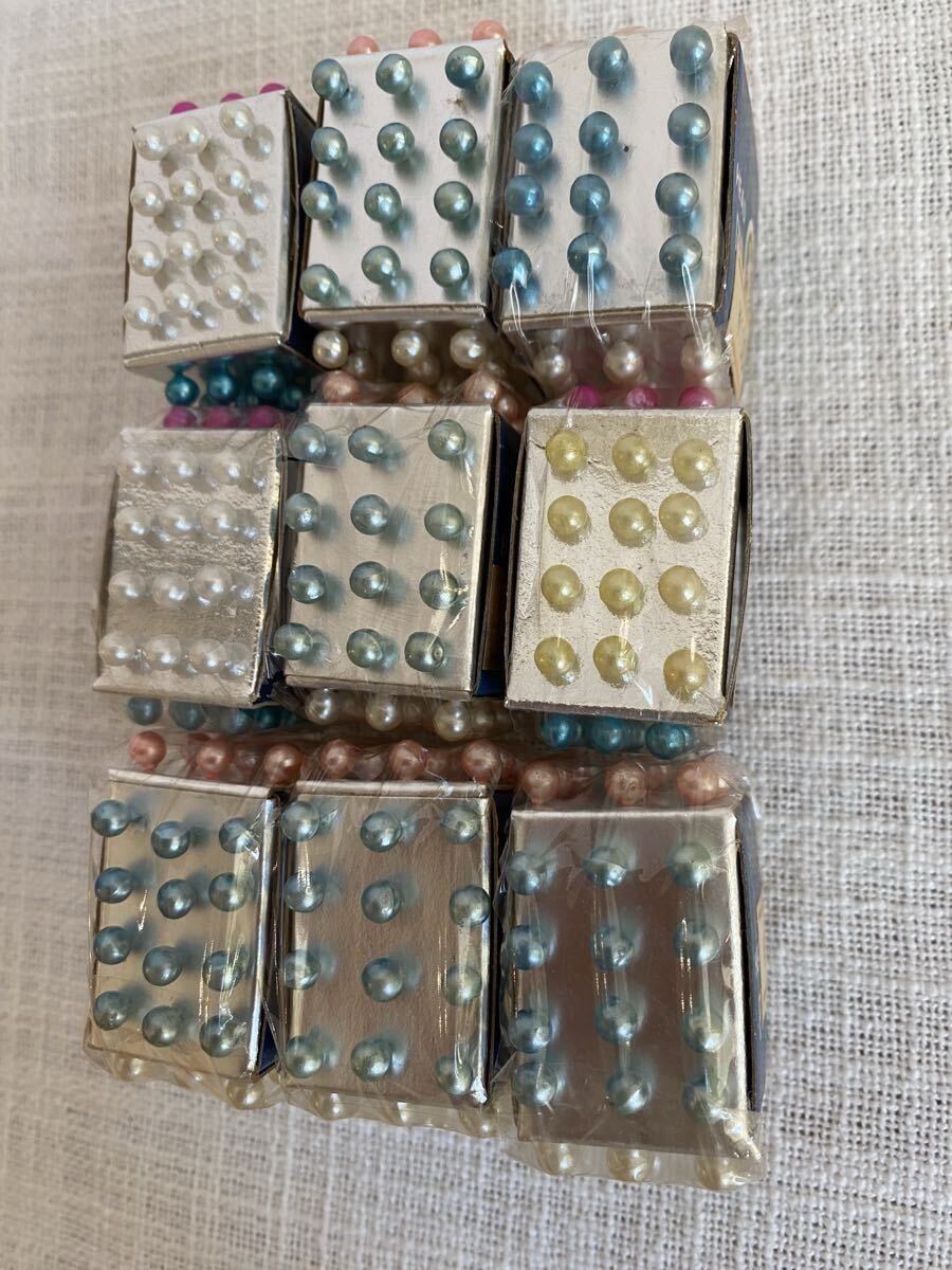 昭和レトロ　スキー印　Small pearl まち針　9ヶ　SKI BRAND スモールパール　当時物 _画像4