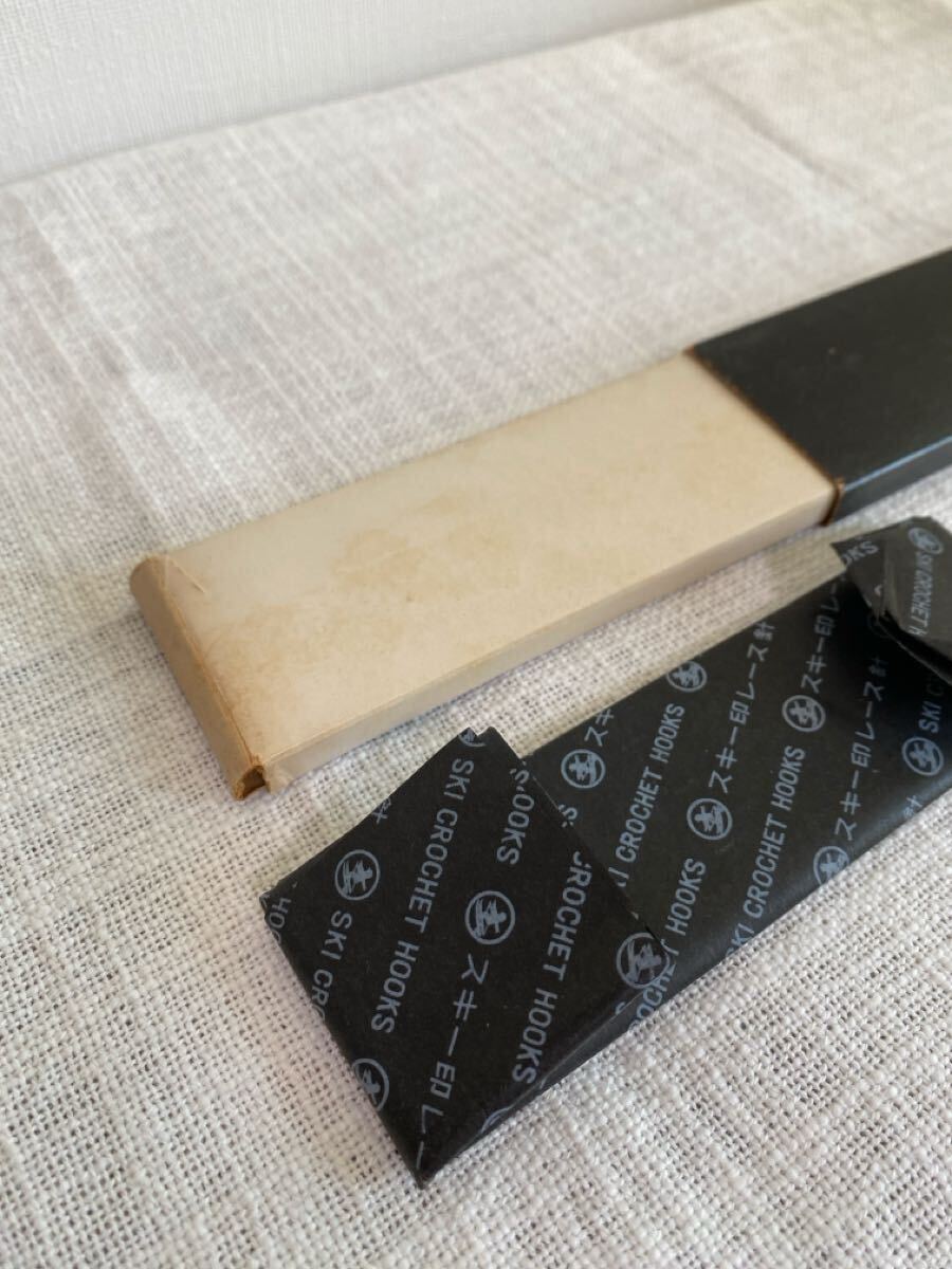 昭和レトロ　スキー印　かぎ針　NO.5 1ダース　12本入り　SKI BRAND CROCHET HOOKS レース編み_画像5