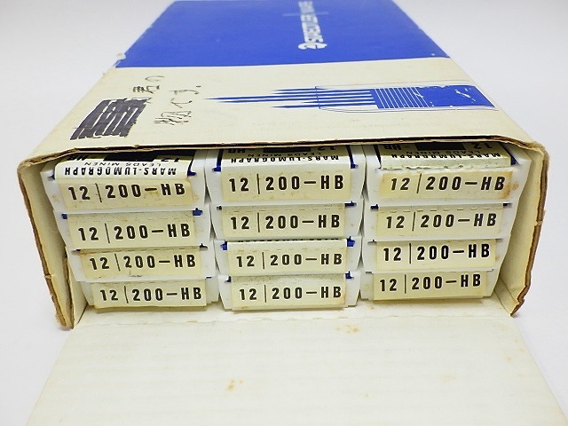 ★ ステッドラー マルス ルモグラフ 替え芯 200-HB 12本入 12ケース 合計144本 元箱付 製図道具 ★ H915 STAEDTLER Mars Lumograph_画像2