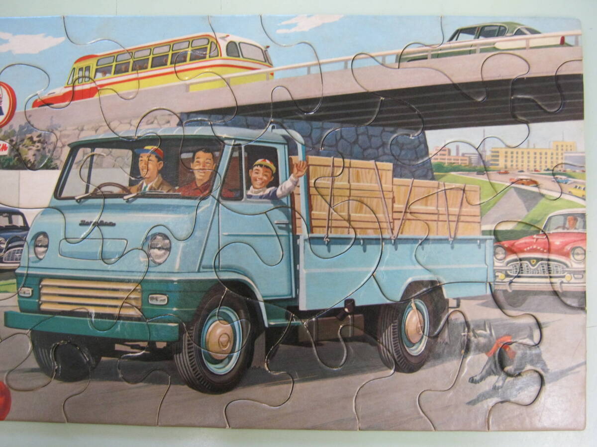 エポック社【トヨペット　トヨエース　トラック（2代目・PK20）／裏面　トヨペット　マスターライン　ジグソーパズル　34ピース　箱付】_画像7