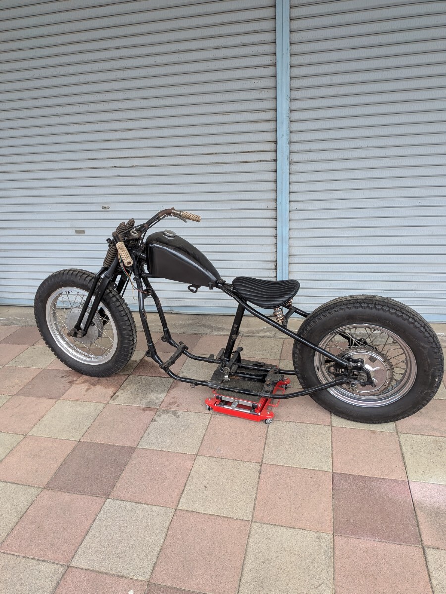 ウィッシュボーンリジットフレーム、VLフォーク、リヤメカドラム、ローリングシャーシ_画像8