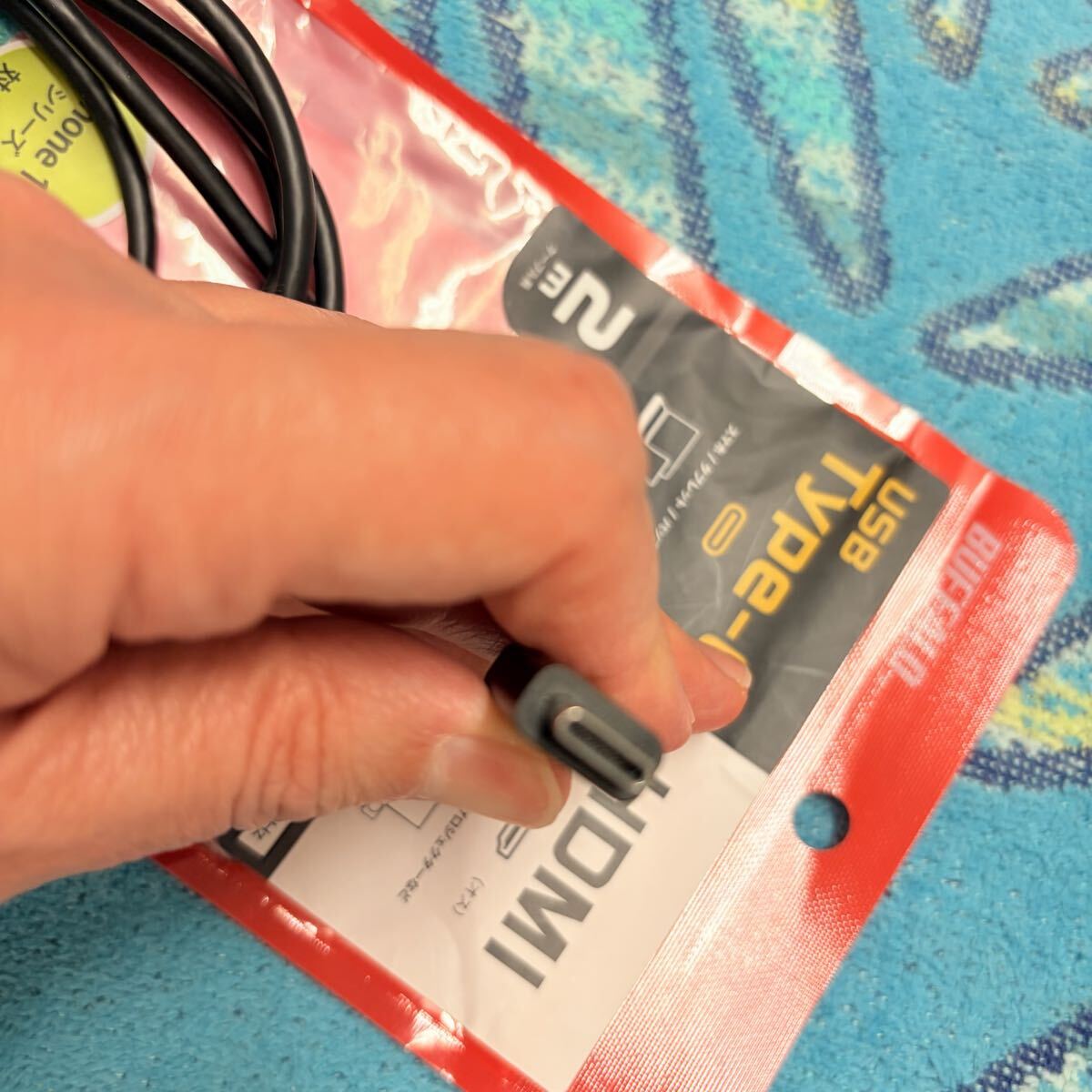バッファロー　HDMI Type-C タイプC 2メートル　iPhone16対応 HDMIケーブル_画像4