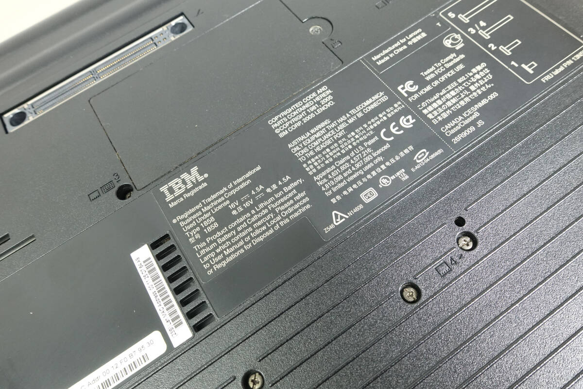 IBM ThinkPad R52 * type1858 本体のみ ジャンク_画像5