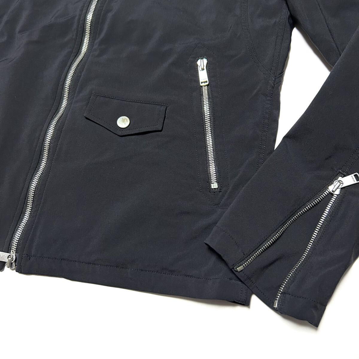 美品 定価63720円◆nonnative◆Gore-Tex Cyclist Blouson 2 ノンネイティブ ゴアテックスウィンドストッパー ジャケット ブルゾン ブラック_画像5
