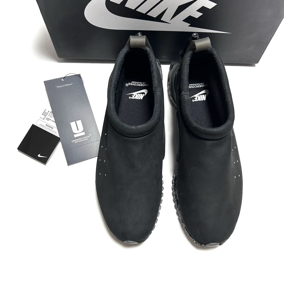 1回履きのみ 美品 2022年◆NIKE / undercover◆コラボ Moc Flow SP DV5593-002 ナイキ アンダーカバー 27.5cm ブラック 黒 モックフロー_画像3