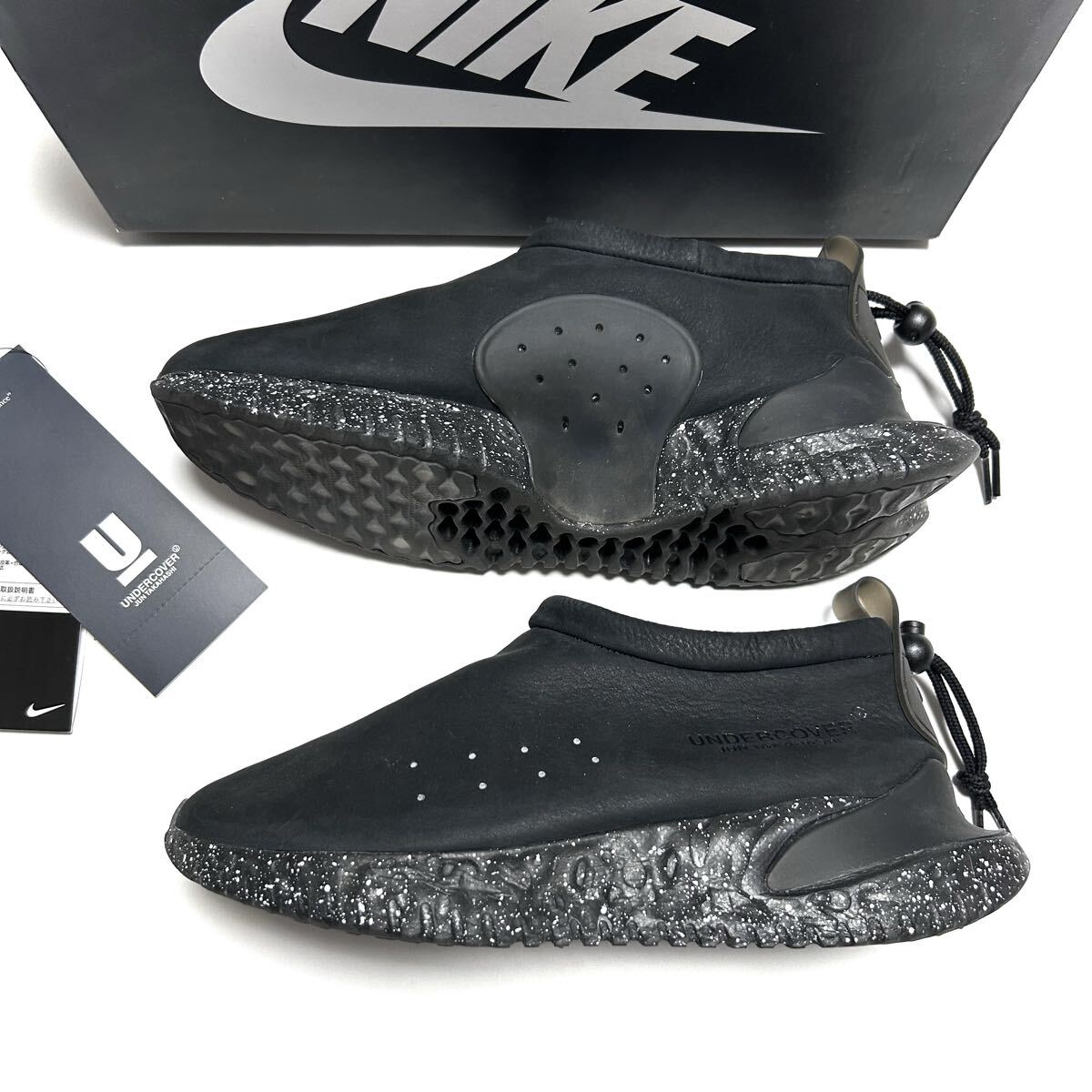 1回履きのみ 美品 2022年◆NIKE / undercover◆コラボ Moc Flow SP DV5593-002 ナイキ アンダーカバー 27.5cm ブラック 黒 モックフロー_画像4