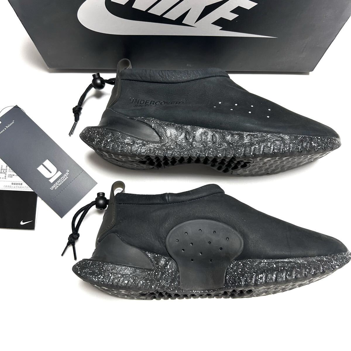 1回履きのみ 美品 2022年◆NIKE / undercover◆コラボ Moc Flow SP DV5593-002 ナイキ アンダーカバー 27.5cm ブラック 黒 モックフロー_画像5