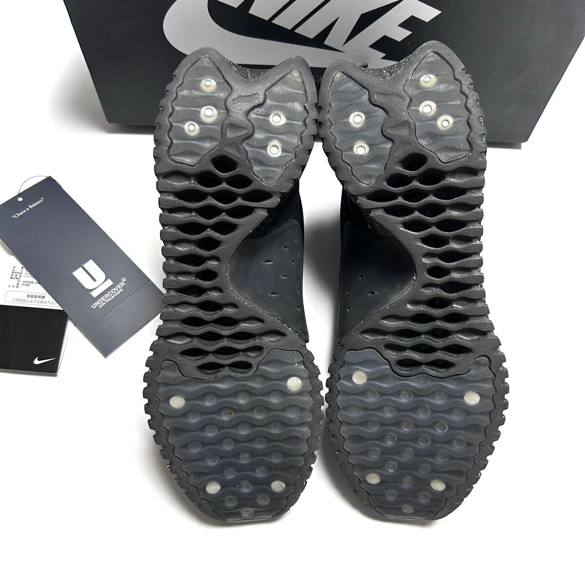 1回履きのみ 美品 2022年◆NIKE / undercover◆コラボ Moc Flow SP DV5593-002 ナイキ アンダーカバー 27.5cm ブラック 黒 モックフロー_画像8