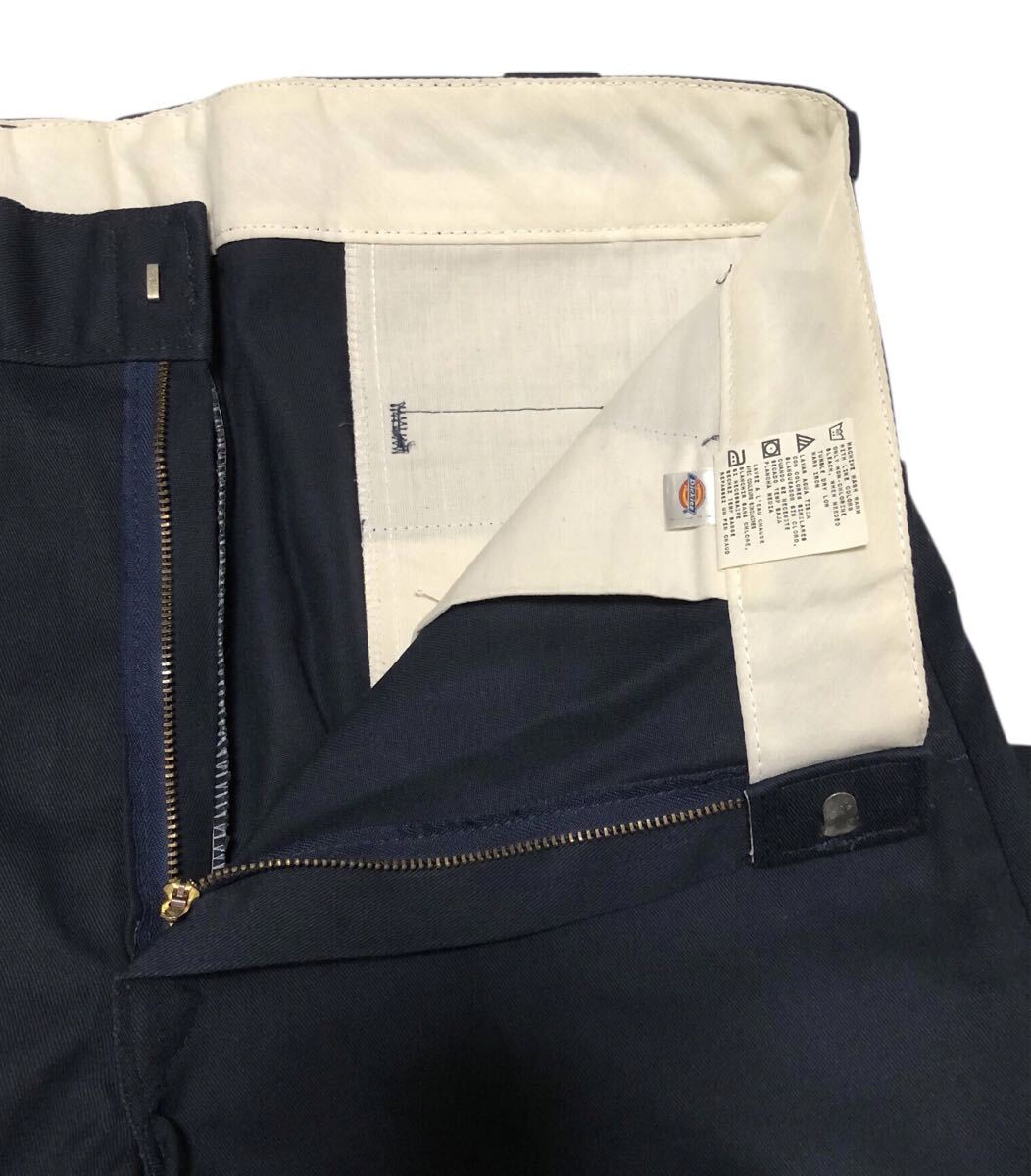 ■Dickies ディッキーズ■メキシコ製 ラベルロゴワッペン ワークパンツ チノパン ネイビー 34×32_画像5