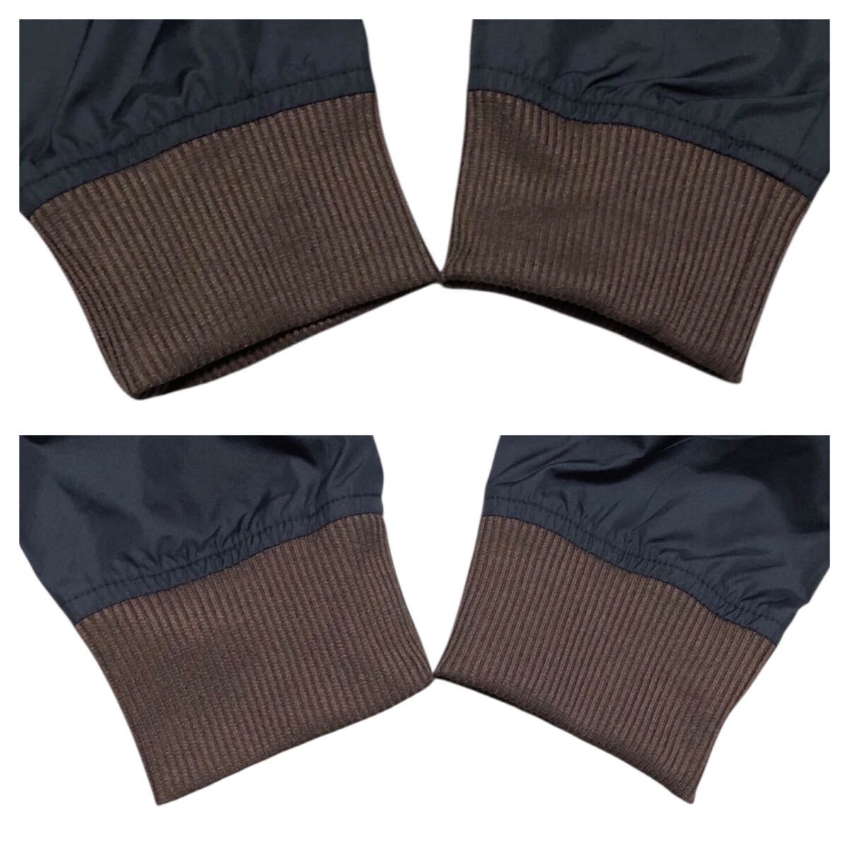 ■NIKE ナイキ■00's ロゴワッペン スウッシュ刺繍 フルジップ ナイロンジャケット ネイビー M_画像6