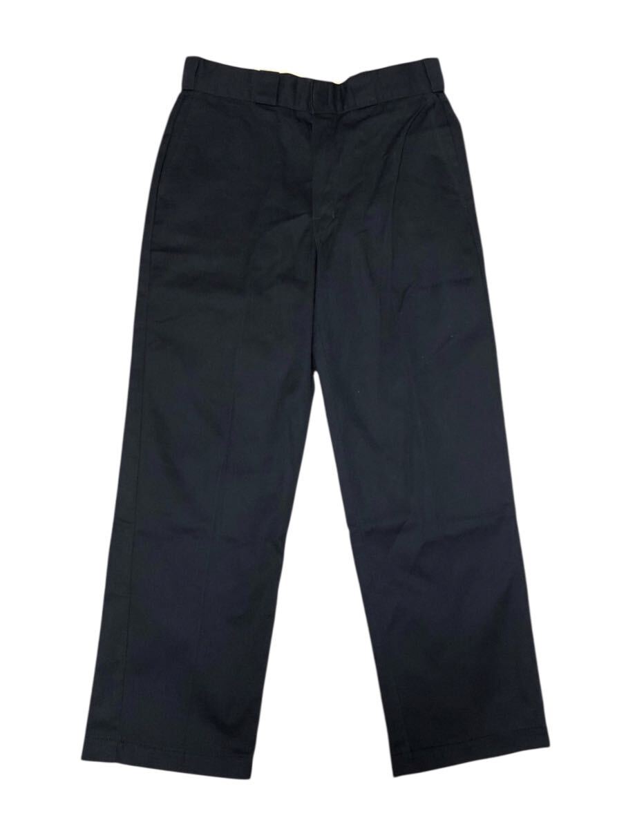 ■Dickies ディッキーズ■メキシコ製 ラベルロゴワッペン ワークパンツ チノパン ネイビー 30×34_画像3