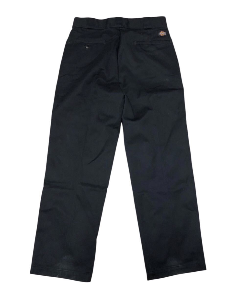 ■Dickies ディッキーズ■メキシコ製 ラベルロゴワッペン ワークパンツ チノパン ネイビー 30×34_画像4