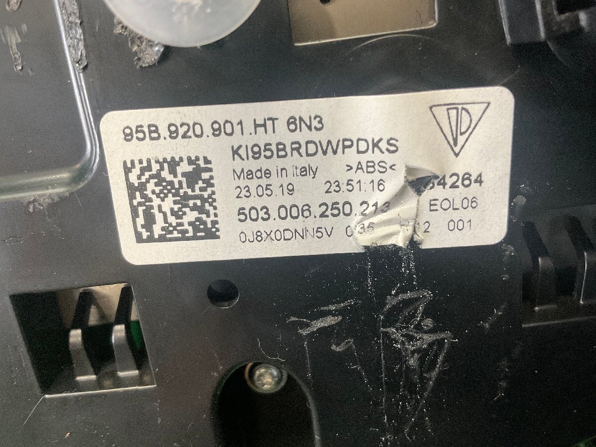 保証付き 低走行 令和1年 ポルシェマカンS 3BA-J1K30 純正 メーター 95B920901HT6N3 スピードメーター 37591 Q557_画像5