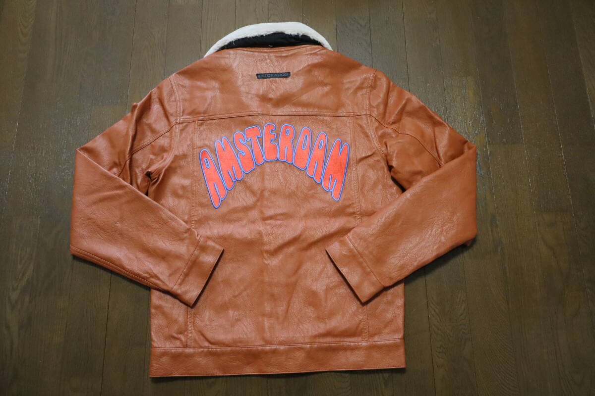 ☆VIKTOR & ROLF/ヴィクターアンドロルフ☆未使用 1円スタート!!アムステルダム フェイクレザーファージャケット サイズ:L アウター_画像9