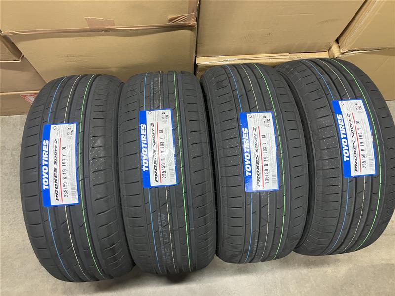 【235/50R19 103Y XL】 2025年製 TOYO トーヨー プロクセススポーツ2 PROXES SPORT2 235/50-19 4本価格4本送料込み￥85000～ 夏用_画像1