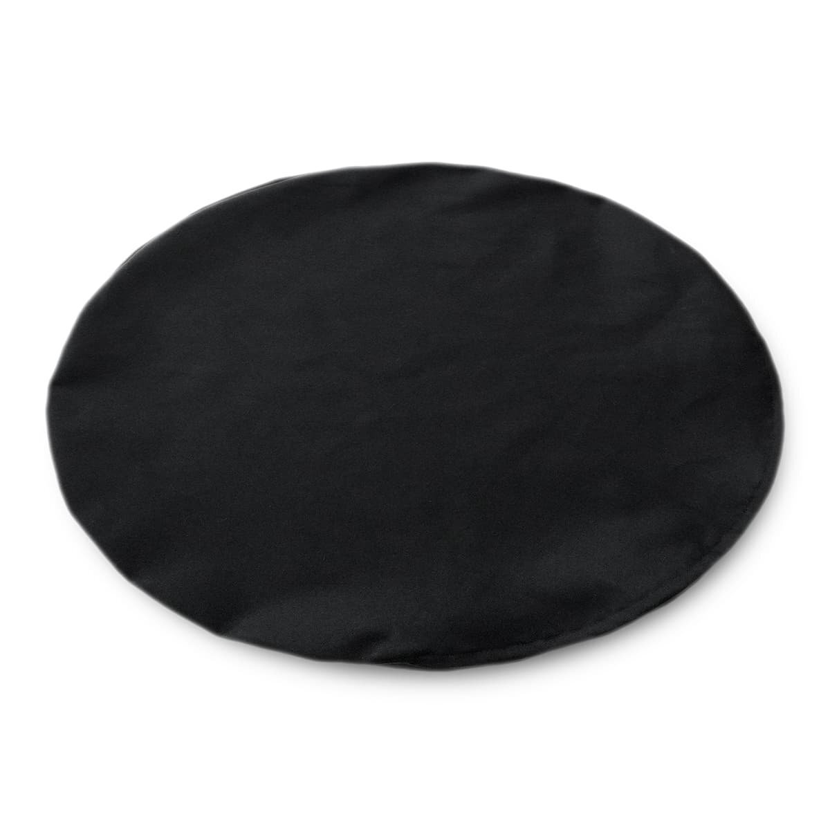 ラウンドクッションカバー 直径約60cm ケーオックス ブラック 綿100% 日本製_画像1