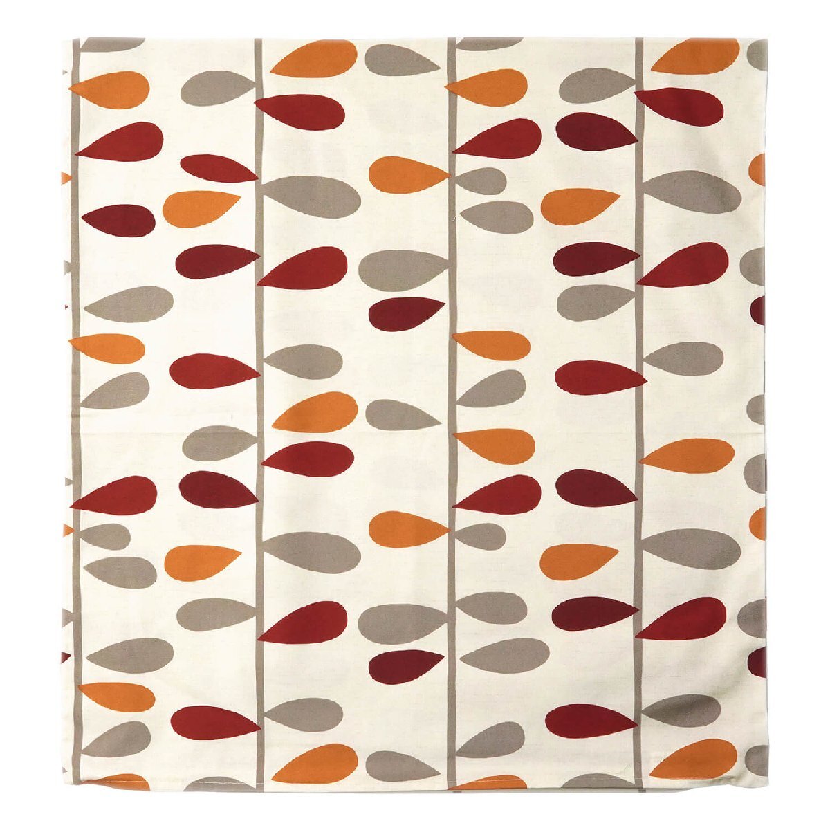 座布団カバー 約59x63cm 八端判 ピノ オレンジ 綿100% 日本製_画像1