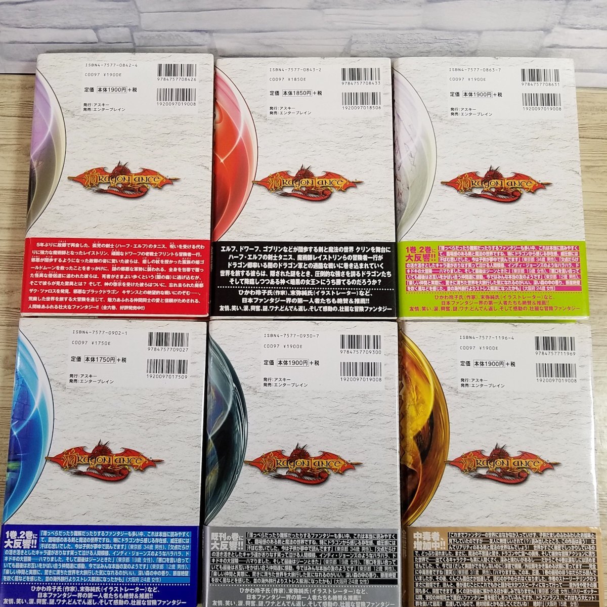 幻想小説[（全巻帯付き・ドラゴンランス新聞付き）ドラゴンランス 全6巻セット] 完結セット ダンジョンズ＆ドラゴンズ_画像3