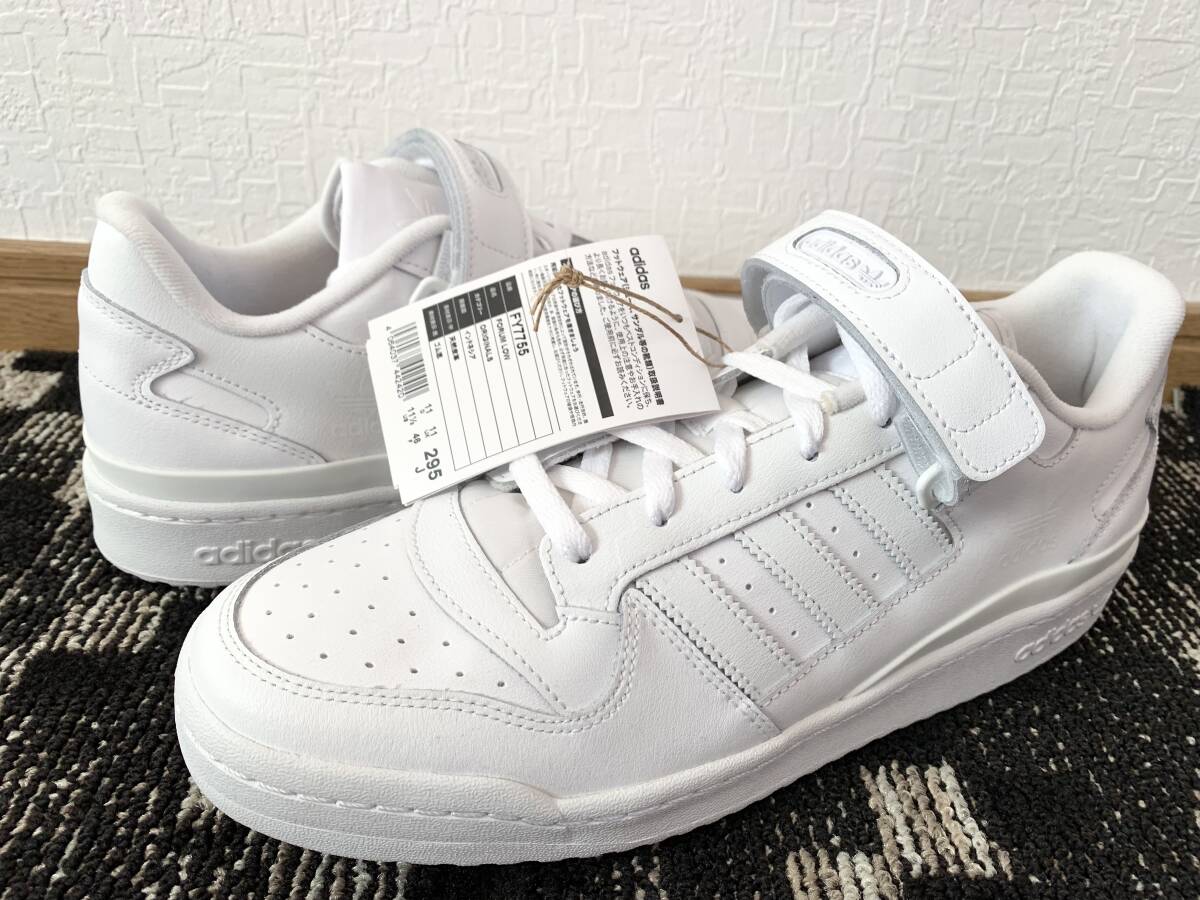  не использовался adidas форум LOW оригиналы стандартный товар 29.5 cm Adidas FORUM low белый белый US 11.5 Originals