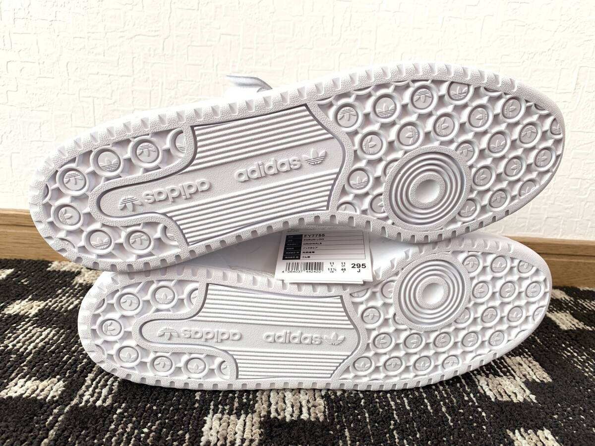  не использовался adidas форум LOW оригиналы стандартный товар 29.5 cm Adidas FORUM low белый белый US 11.5 Originals