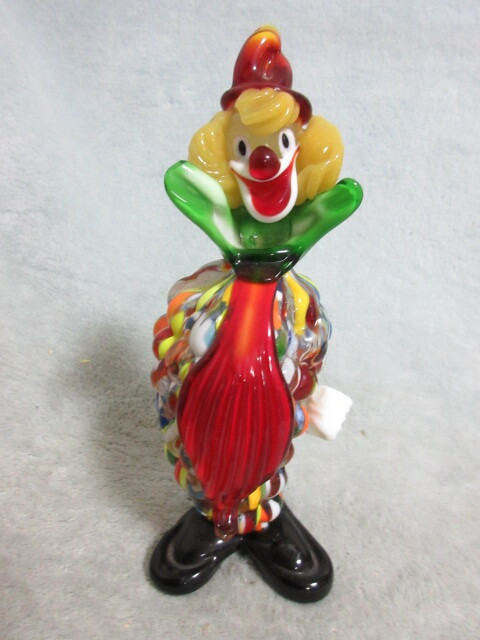 ●美品●MURANO GLASS●ムラーノ ガラス ピエロ●ガラス工芸●インテリア●MADE IN ITALY●〈4〉_画像1