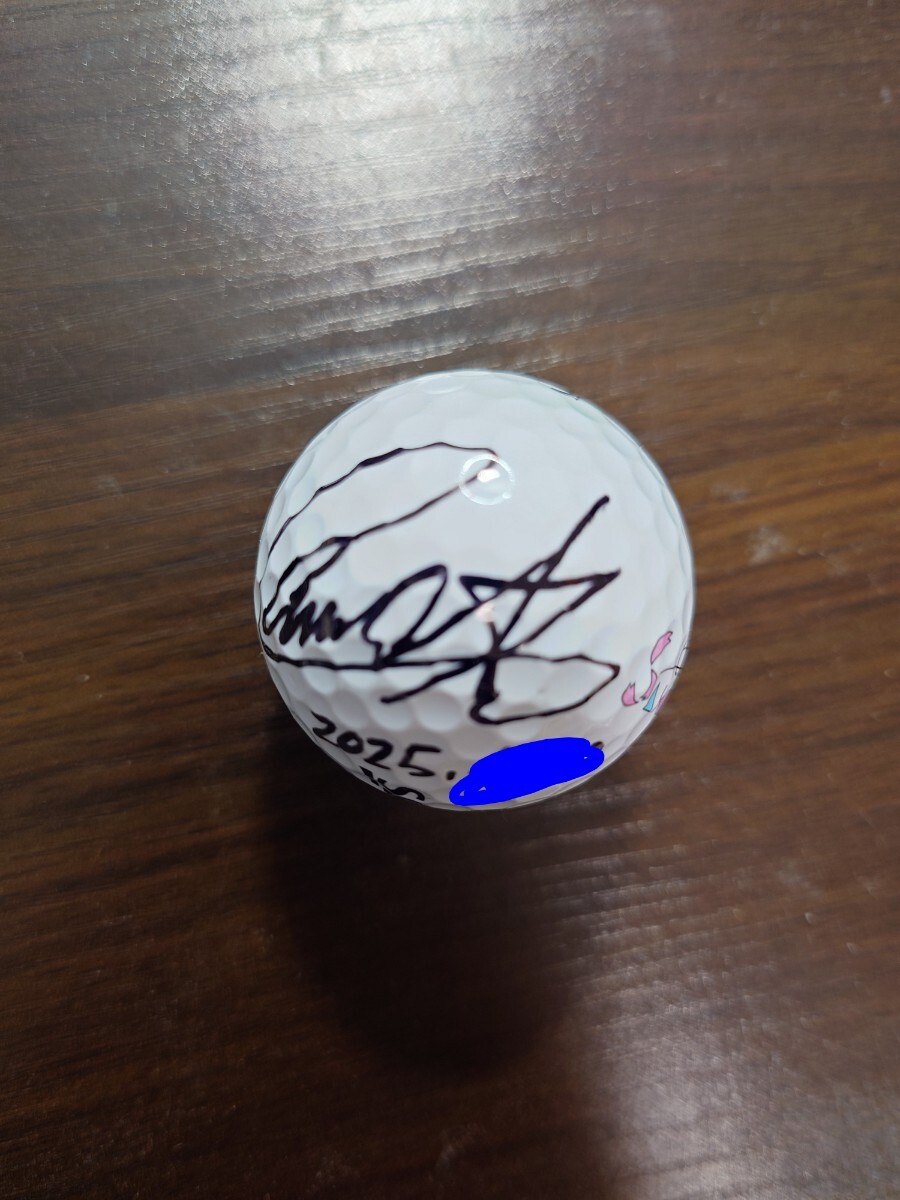小祝さくら 直筆 サイン入り オウンネーム ボール JLPGA 女子プロゴルフ 選手本人提供品_画像3