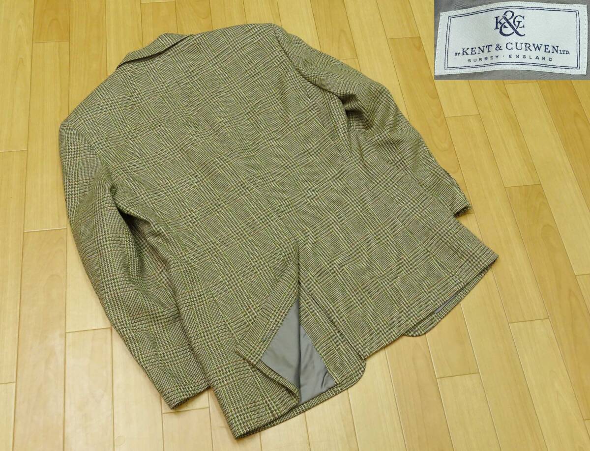 KENT&CURWEN★グレンチェックジャケット★A6_画像2