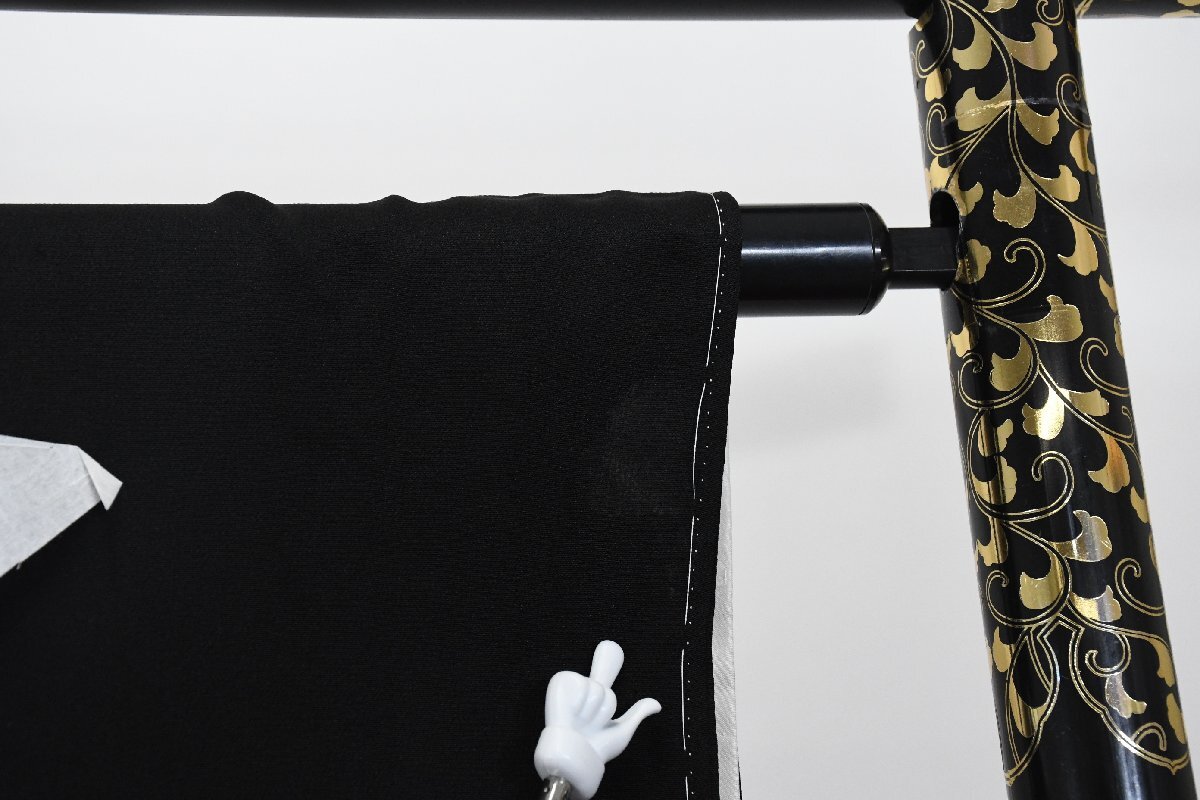 黒留袖 結婚式 金彩 舞鶴 大海 身丈155cm 裄丈63cm ★着物 e-1438 桜庭呉服店_画像8