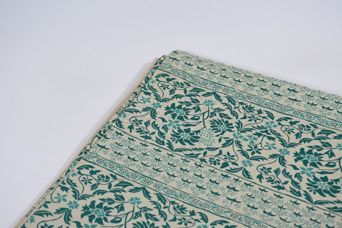 袋名古屋帯 唐花文様 全通柄 帯丈352cm ★着物屋 ne-16595 桜庭呉服店_画像2