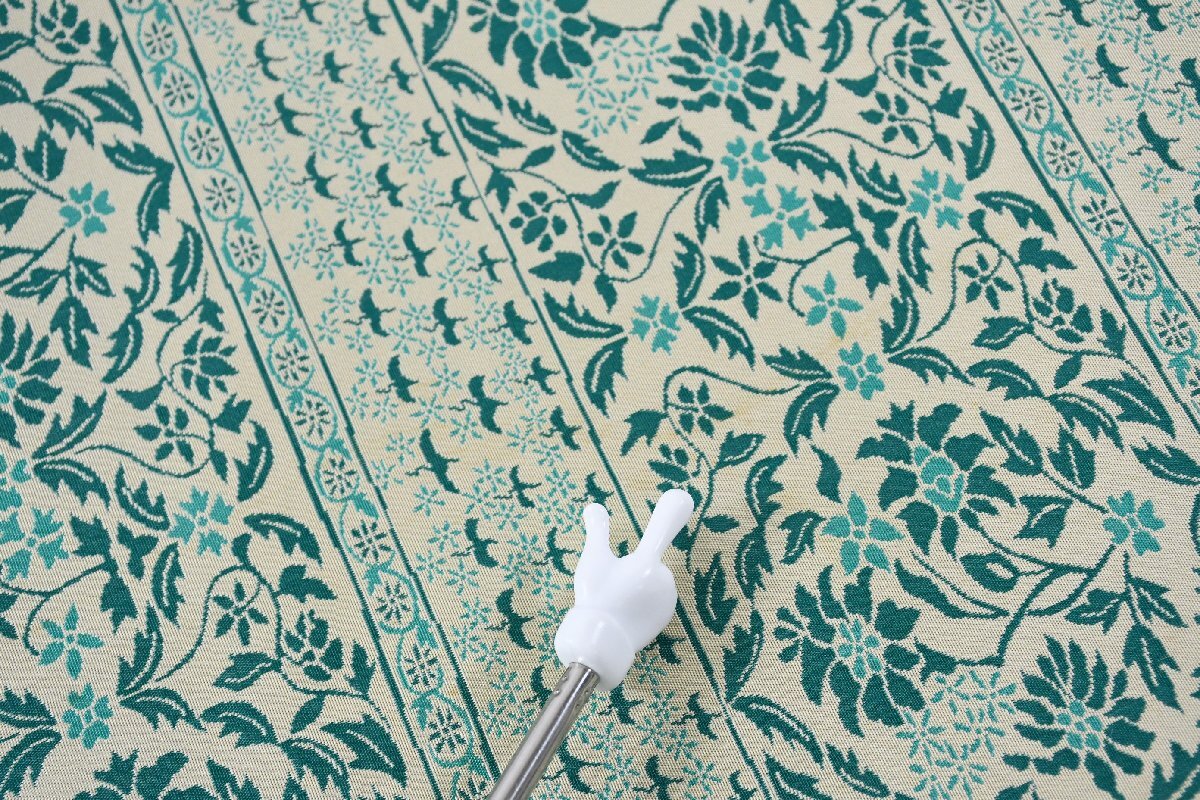 袋名古屋帯 唐花文様 全通柄 帯丈352cm ★着物屋 ne-16595 桜庭呉服店_画像7