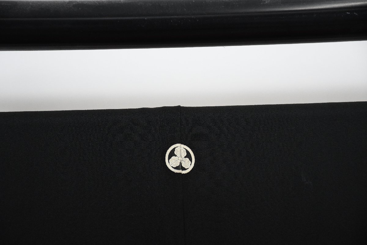 黒留袖 結婚式 アンティーク 鏡 金糸 身丈１５５cm 裄丈６３cm ★着物 e-１４９８ 桜庭呉服店_画像4