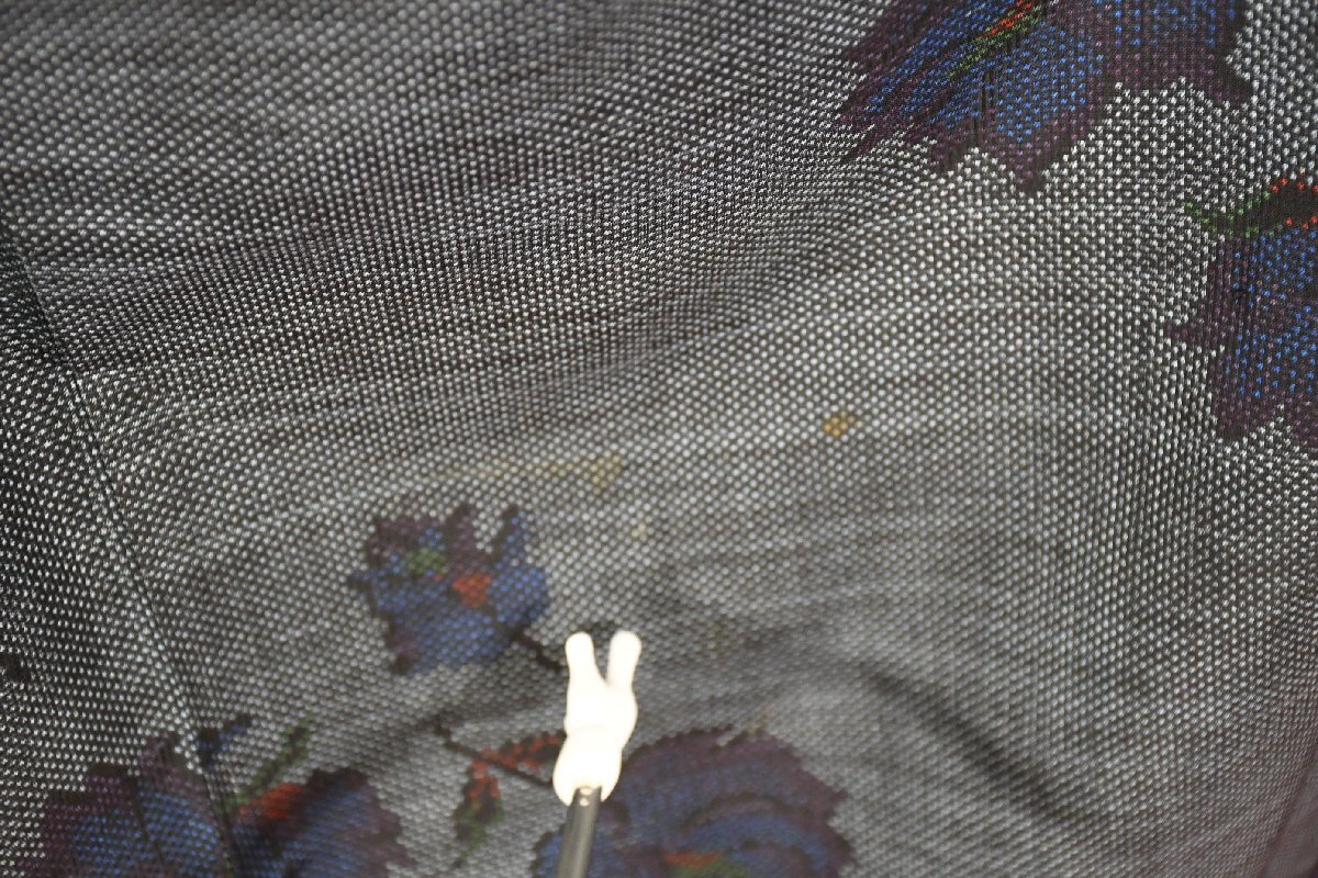 大島紬 本場奄美大島 正絹 つむぎ 蒼薔薇 夢がかなう 喝采 身丈149cm 裄丈63cm ★着物 pb-3877 桜庭呉服店_画像7