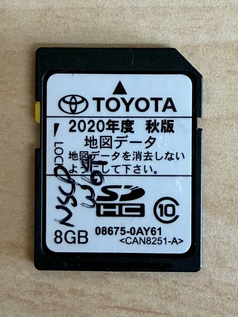 1円~ トヨタ 純正 2020年 秋 版 NSCP-W64 8GB 08675-0AY61 SDカード 送料無料 動作確認済み_画像1