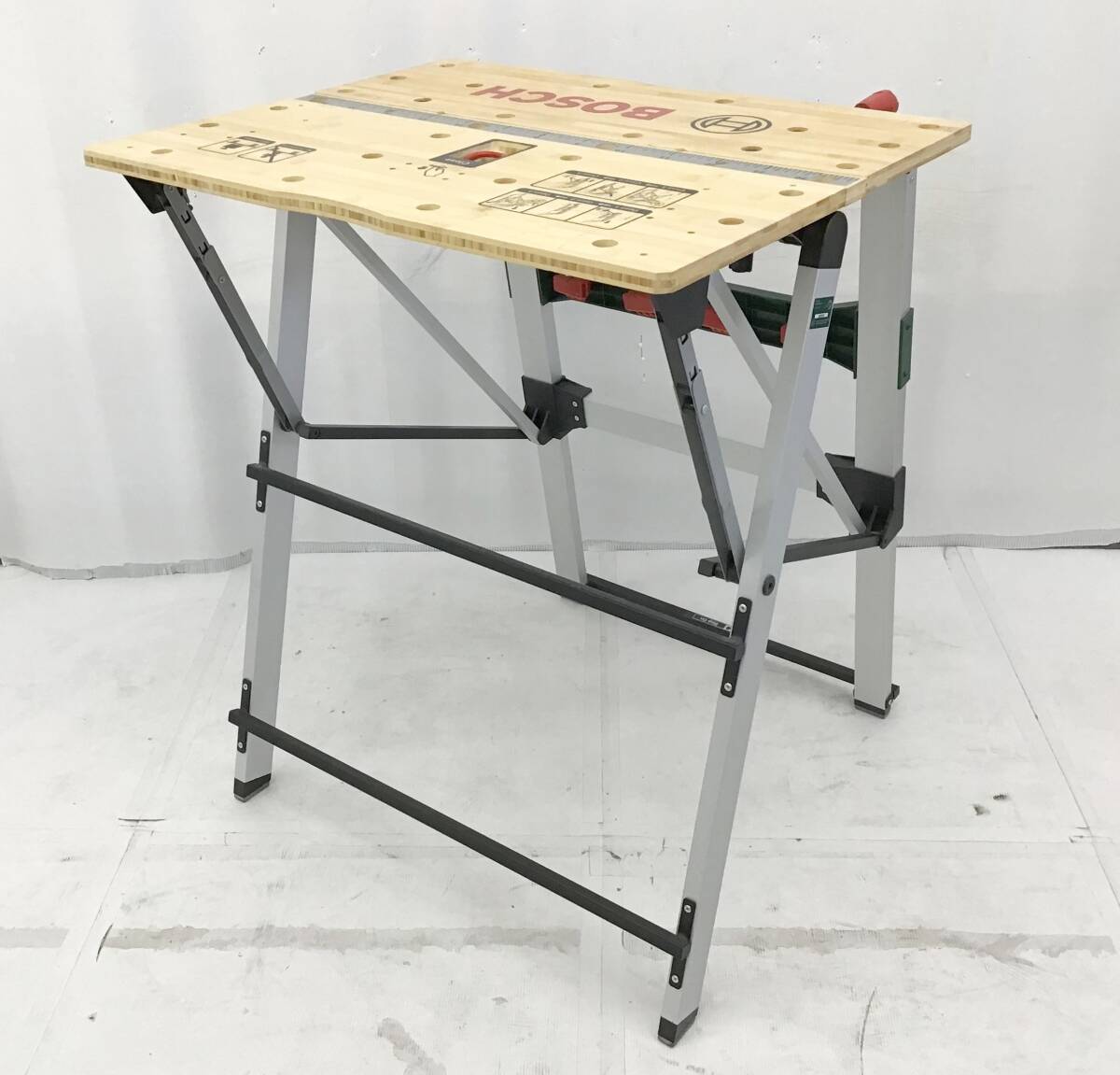 BOSCH верстак складной Work bench bamboo настольный PWB600 ширина примерно 68 длина ширина : примерно 55. высота примерно 83. стол стол DIY воскресенье большой . работа обслуживание Bosch