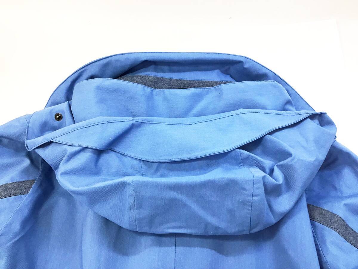 着用少なめ DENHAM × Norwegian Rain レインコート マウンテン パーカー M ブルー 青 メンズ コート デンハム ノルウィージャン レイン_画像7