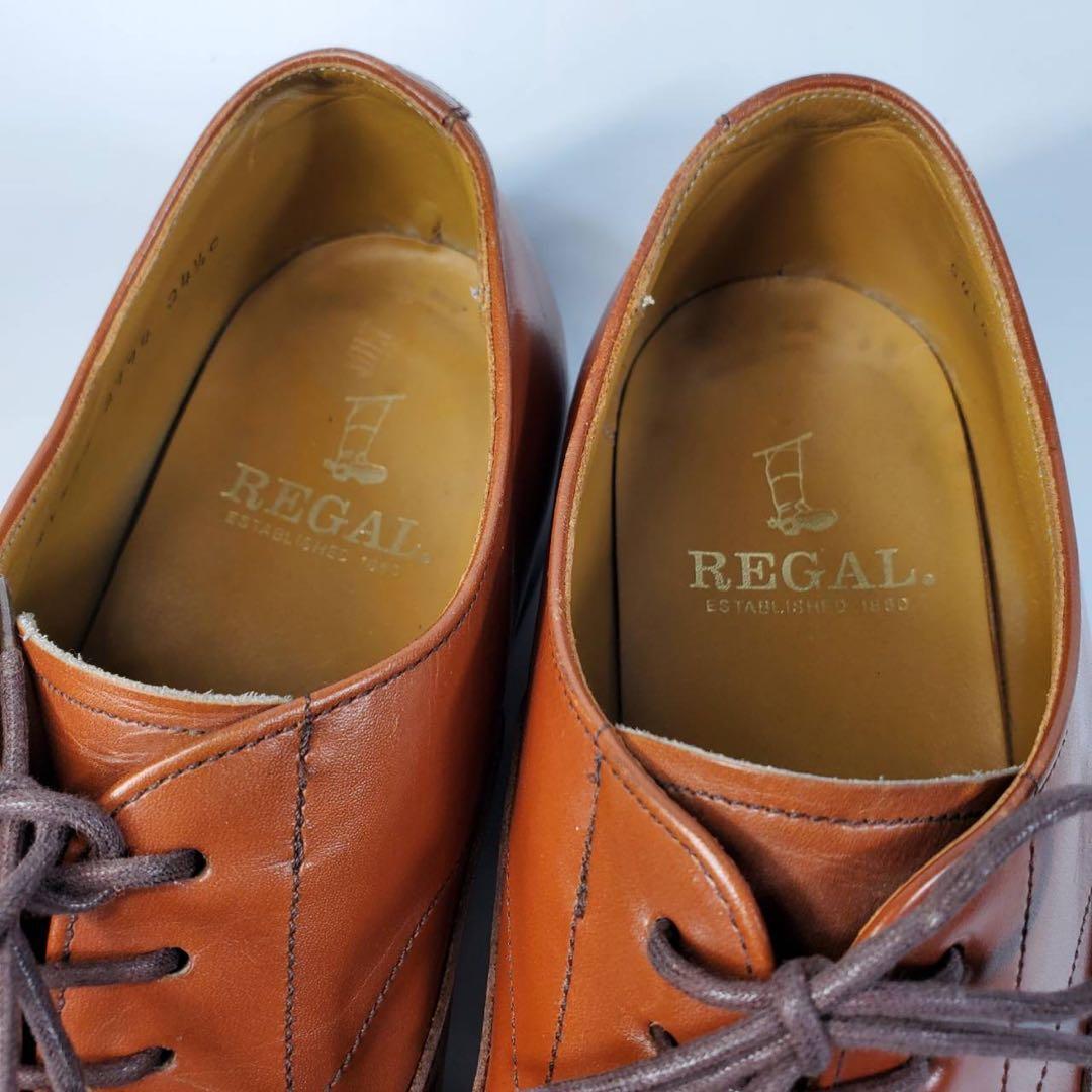 REGAL リーガル〈2794〉ストレートチップ（24,5）革靴　キャップトゥ_画像9