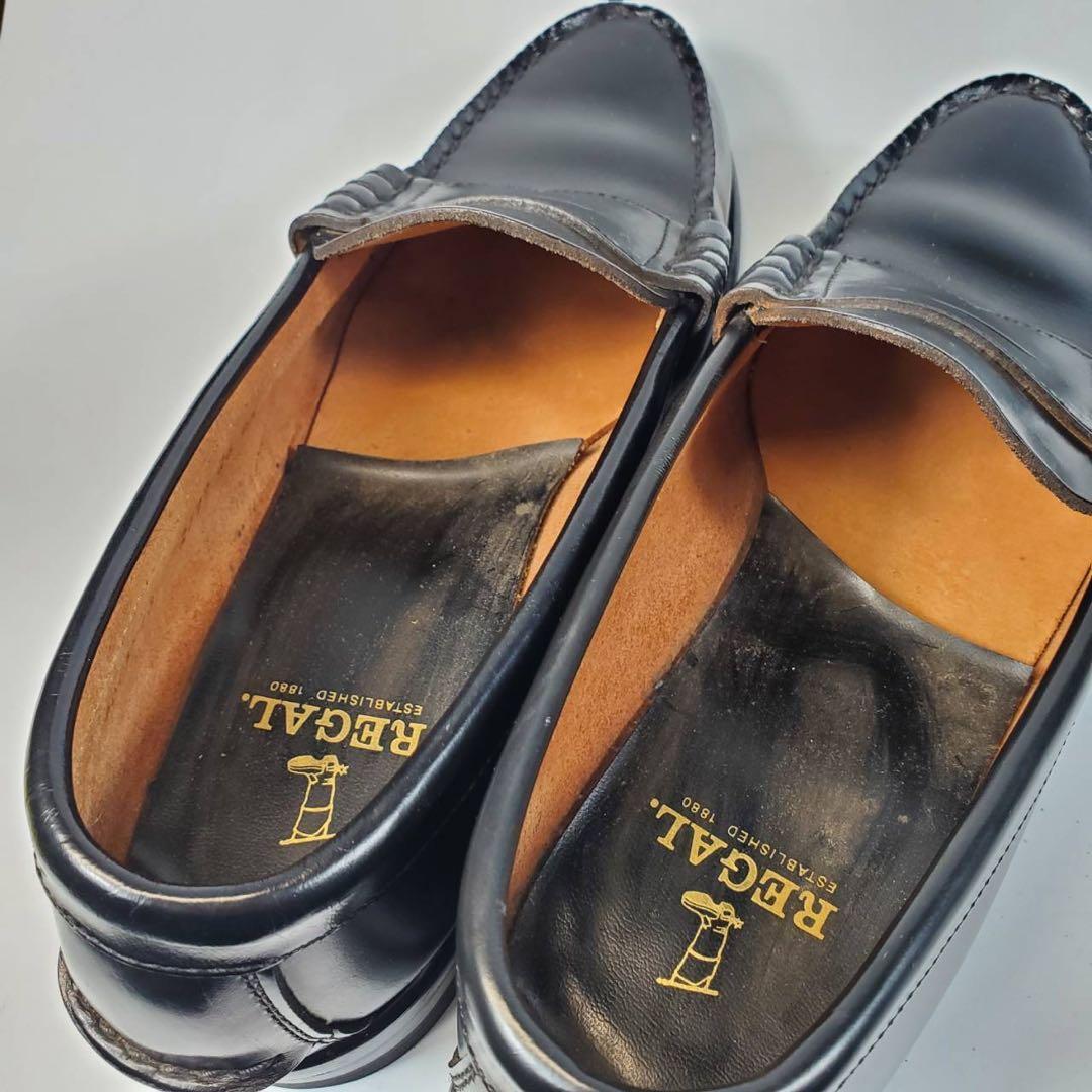 REGAL　リーガル〈2177〉コインローファー（26）革靴　２E 黒_画像10