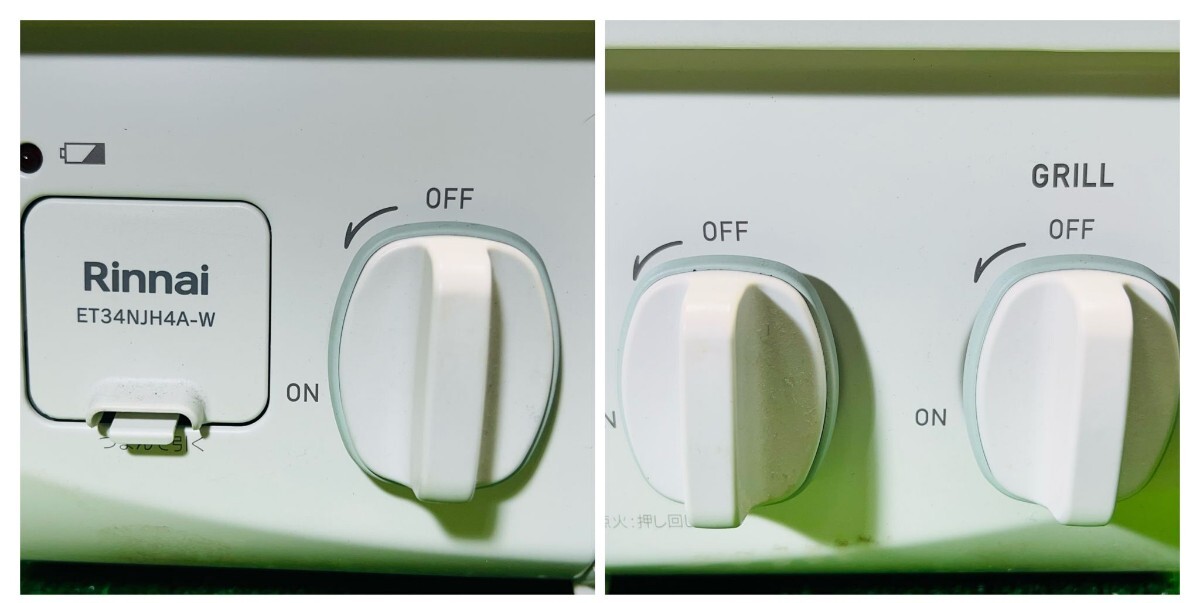 (189) Rinnai Rinnai LP газовый газовая плитка белый газовая плита ET34NJH4A-W5 * рабочее состояние подтверждено *