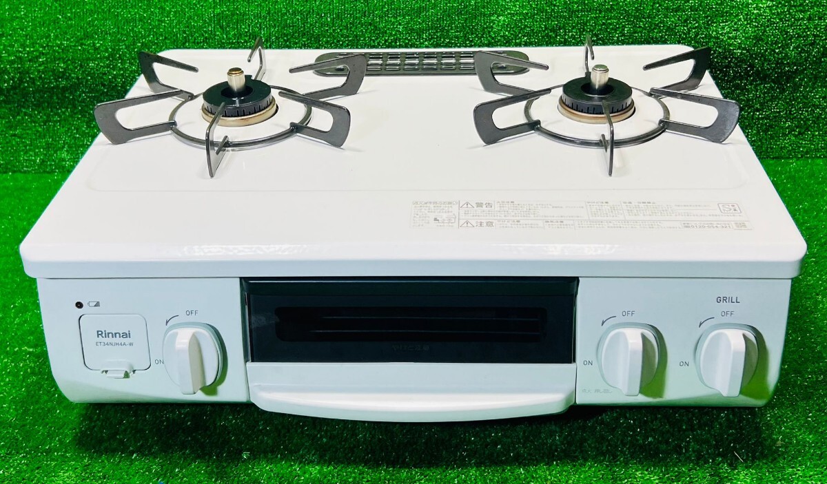 (189) Rinnai Rinnai LP газовый газовая плитка белый газовая плита ET34NJH4A-W5 * рабочее состояние подтверждено *