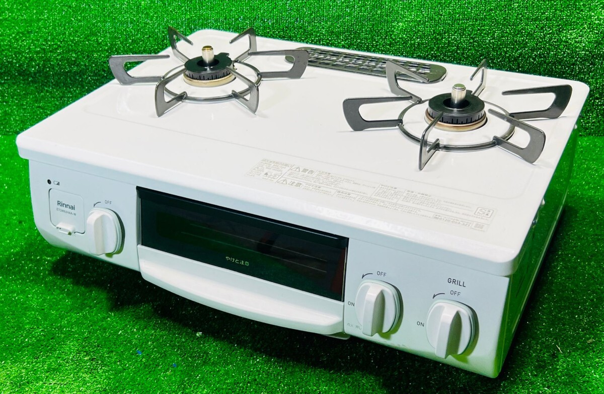 (189) Rinnai Rinnai LP газовый газовая плитка белый газовая плита ET34NJH4A-W5 * рабочее состояние подтверждено *