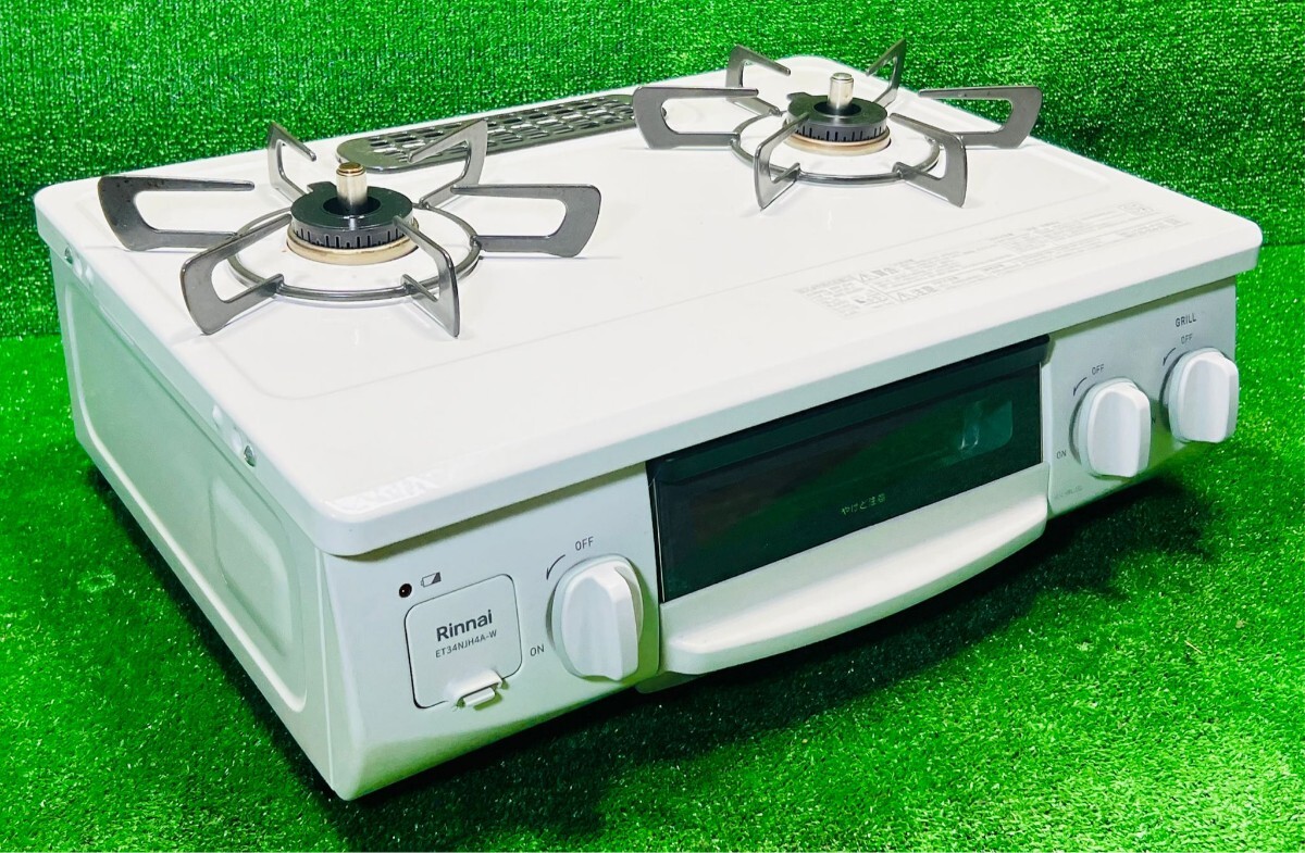 (189) Rinnai Rinnai LP газовый газовая плитка белый газовая плита ET34NJH4A-W5 * рабочее состояние подтверждено *