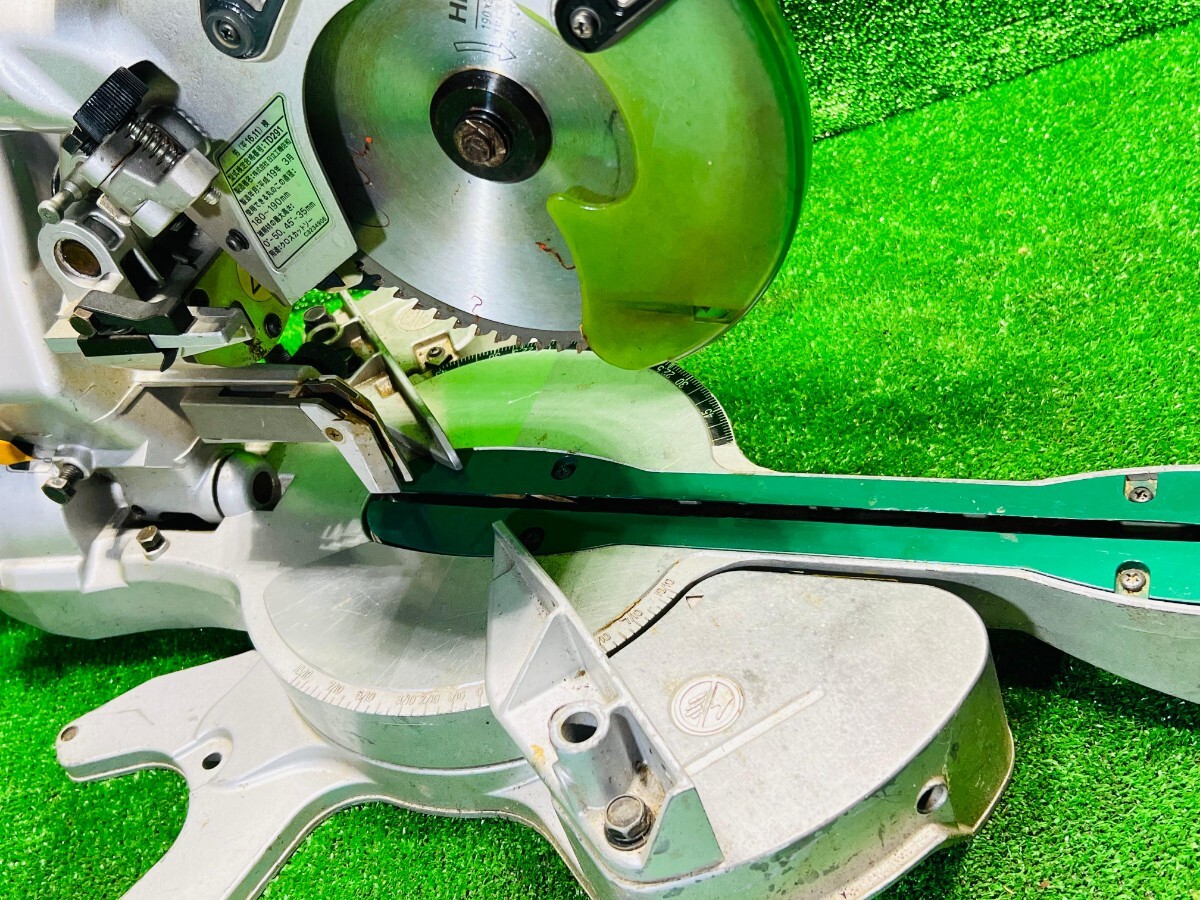 (200) HITACHI 日立工機 卓上スライド丸のこ 190mm C7RSH *動作確認済み* _画像4