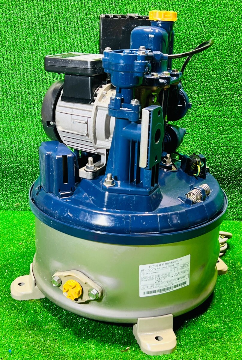 (192) HITACHI 日立 日立浅井戸用自動ポンプ WT-P200V形 100V *動作確認済み* _画像4