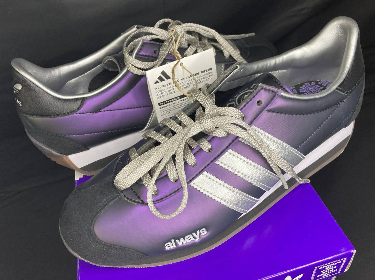 adidas COUNTRY X ALWAYS JH9100 PURPLE / SILVMT / CBLACK SIZE:25.5. не использовался лиловый / серебряно-металлический / core черный 