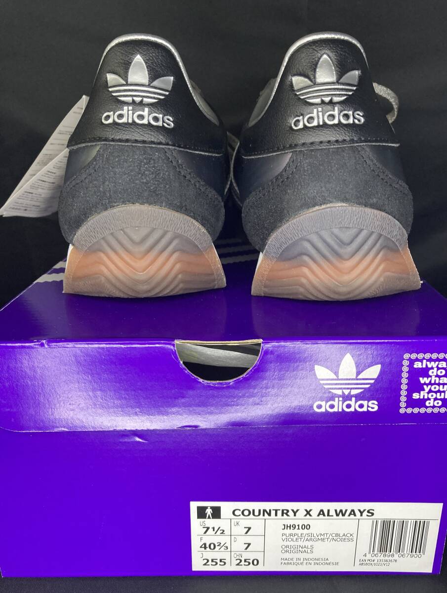 adidas COUNTRY X ALWAYS JH9100 PURPLE / SILVMT / CBLACK SIZE:25.5. не использовался лиловый / серебряно-металлический / core черный 