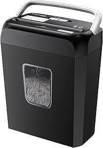 シュレッダー 5枚同時細断 5x18mm細密クロスカット 連続細断4分 13L_画像1