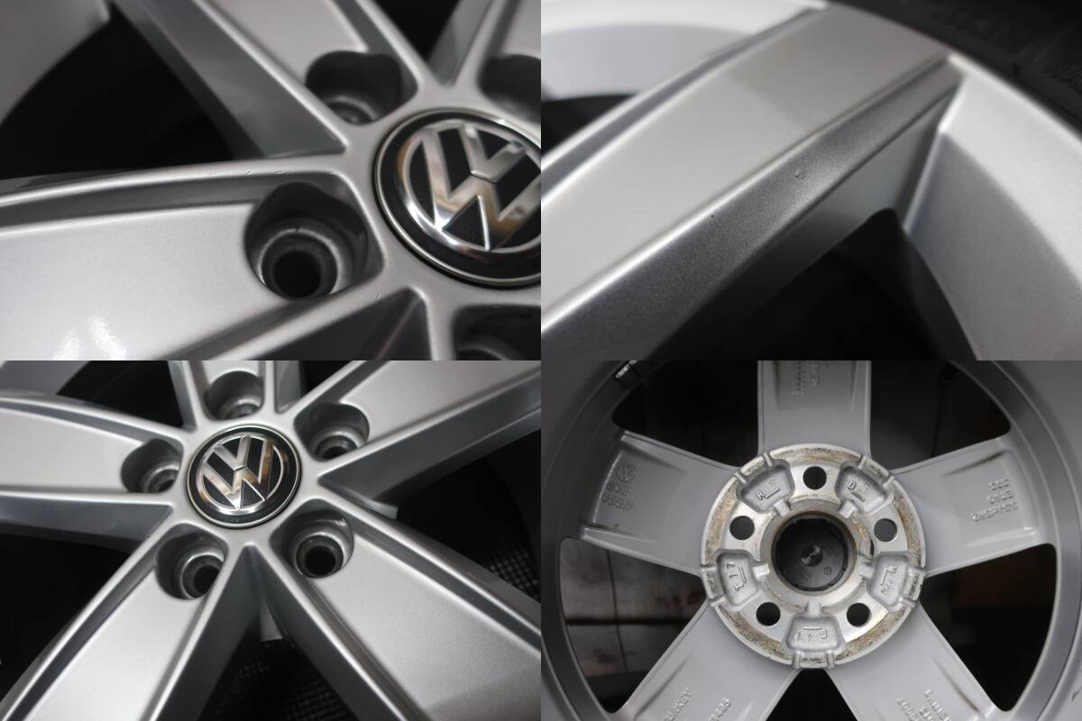 雪道安心 2024年製 国産スタッドレス ブリヂストン VRX2 185/65R15 VW フォルクスワーゲン純正 POLO ポロ PCD100 5穴 室内保管品 手渡しOK_画像9